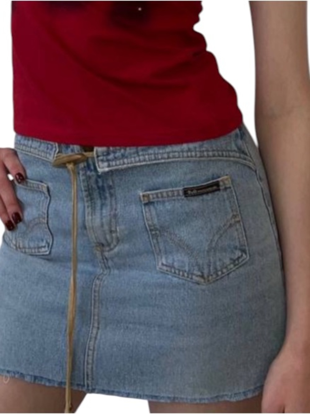 Dolce & Gabbana Rare VTG Mini Denim Boho Skirt
